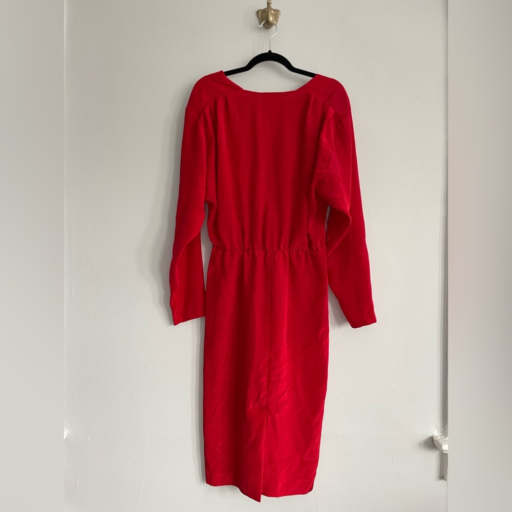 Vintage red JT Dress | midi | Size 16 - Picture 5 of 5